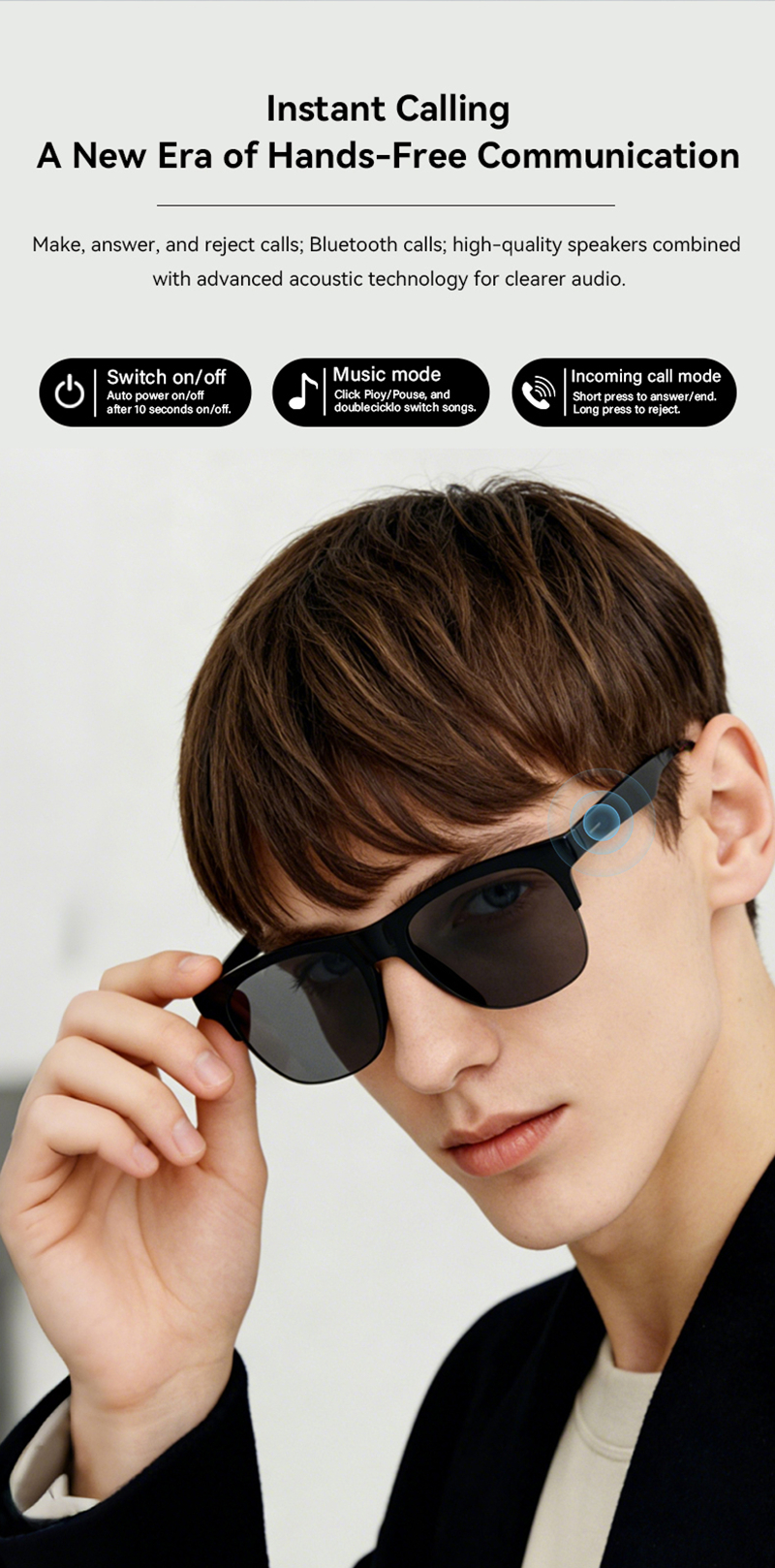 2026 New Remote Control Touch  - Smart Glasses Lens のレビューと価格