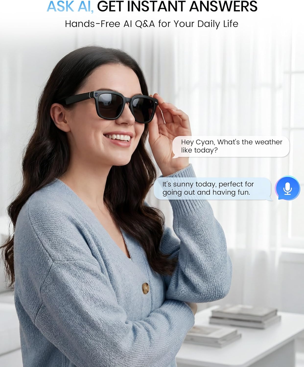 HD Camera Bluetooth Smart Glas - Smart Glasses Lens のレビューと価格