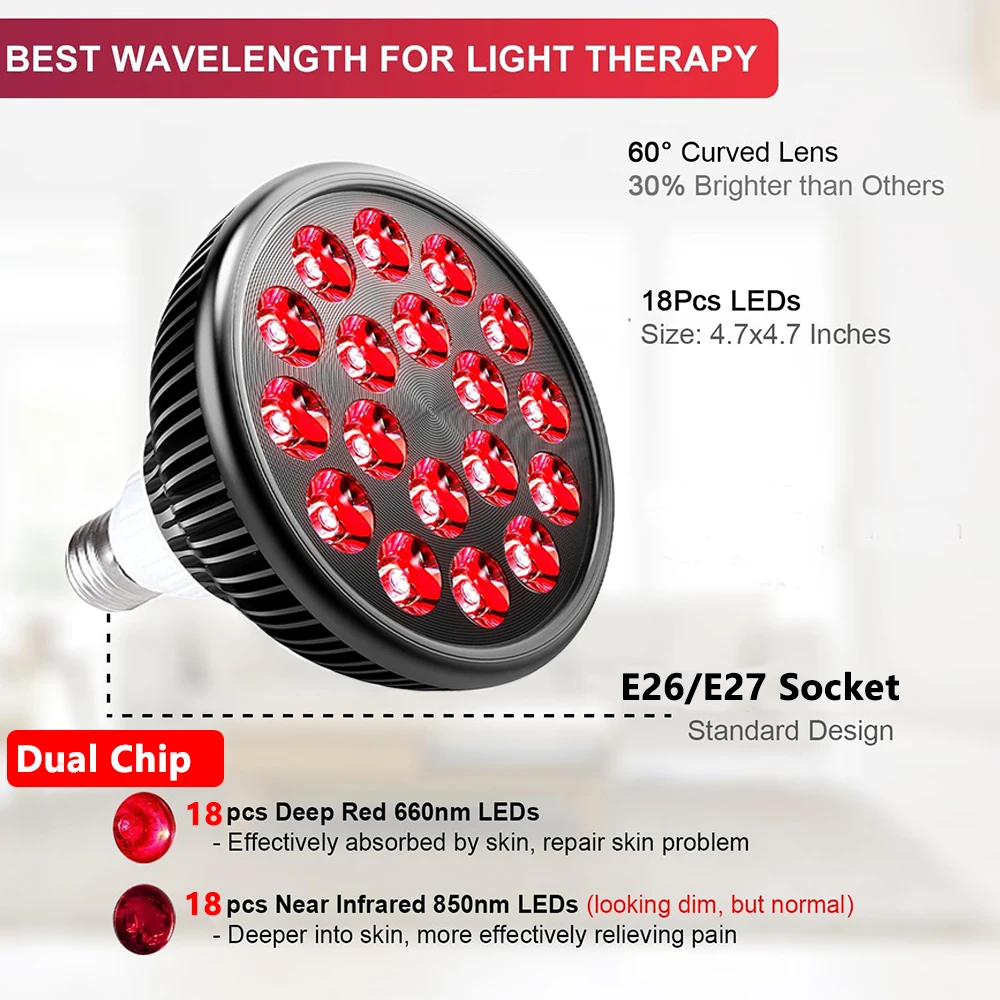 54W 660nm&850nm LED Red and In - Galvanic Skin Sensor のレビューと価格