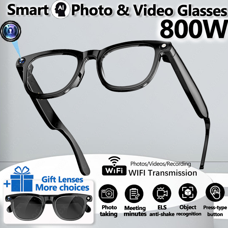 2026 Smart Glasses 800W Camera - Smart Glasses Lens のレビューと価格