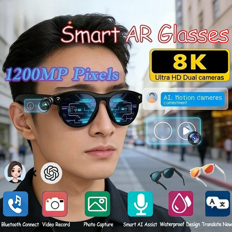 8KHD Smart AI Glasses Color Ch - Smart Glasses Lens のレビューと価格