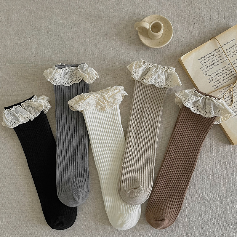 Ruffle Baby Girls Knee High So - Baby Sock Oximeter のレビューと価格