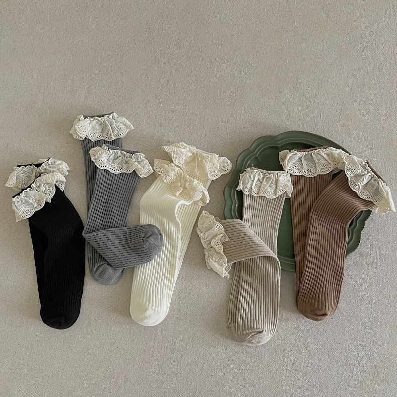 Ruffle Baby Girls Knee High So - Baby Sock Oximeter のレビューと価格