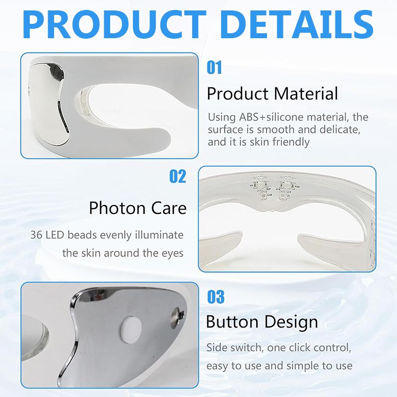Red Light Theraphy Eye Massage - Light Therapy Glasses のレビューと価格