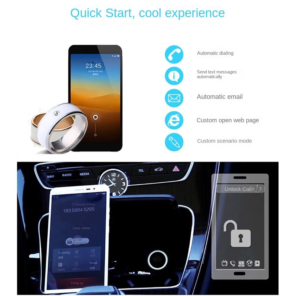 Stainless Steel NFC Smart Ring - Smart Ring Nfc Pay のレビューと価格