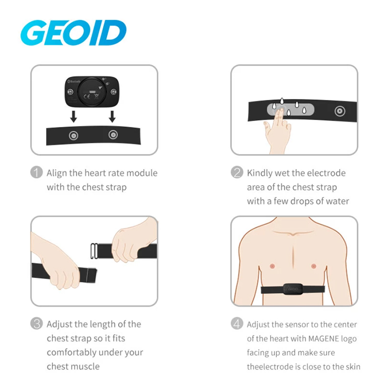 GEOID HS500 Heart Rate Monitor - Breath Rate Monitor のレビューと価格
