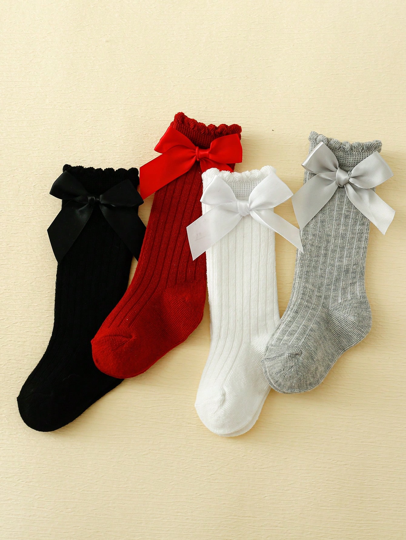 4/5 Pairs Baby Girls Long Knee - Baby Sock Oximeter のレビューと価格