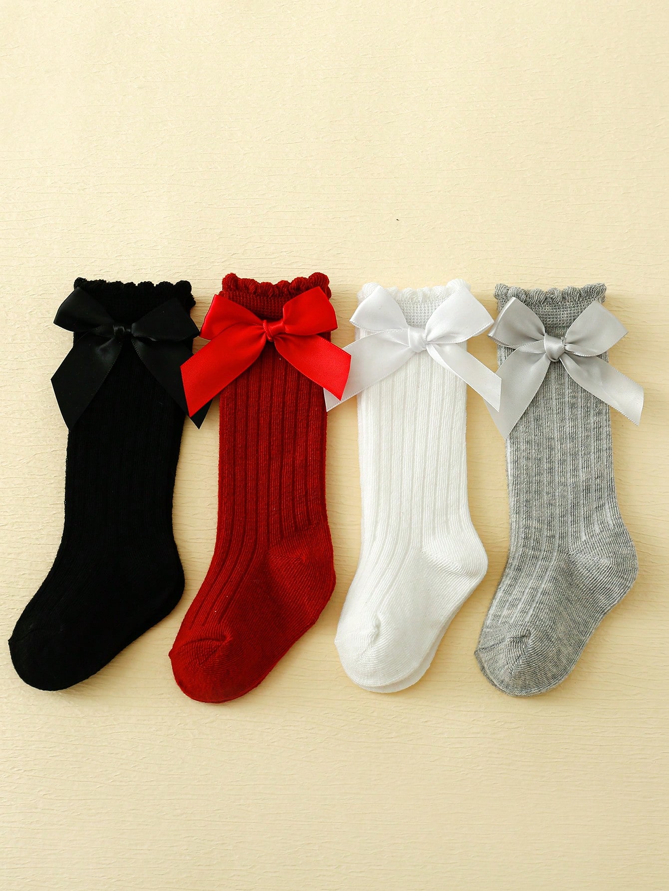 4/5 Pairs Baby Girls Long Knee - Baby Sock Oximeter のレビューと価格