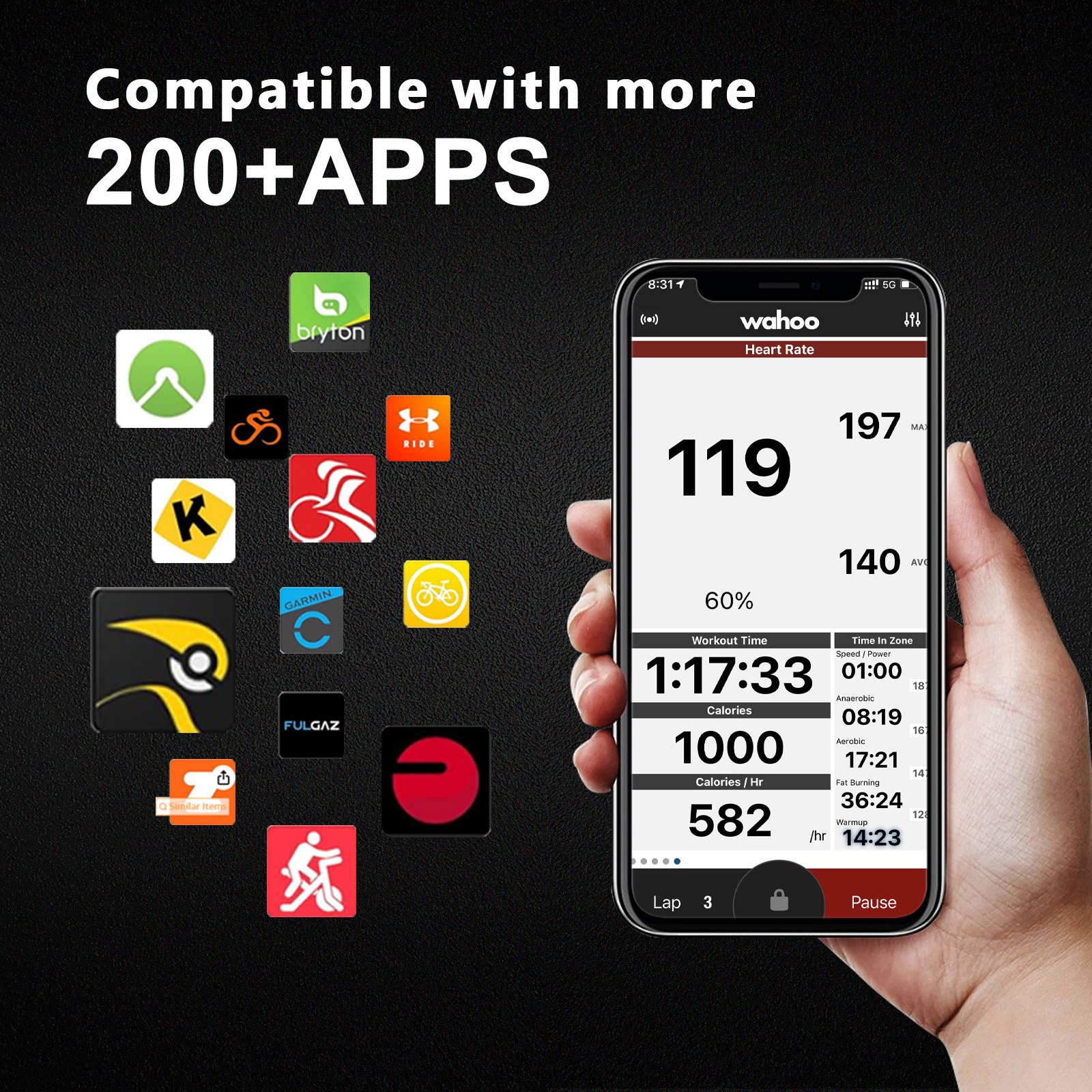 FITCENT Rechargeable 2 in 1 He - Breath Rate Monitor のレビューと価格