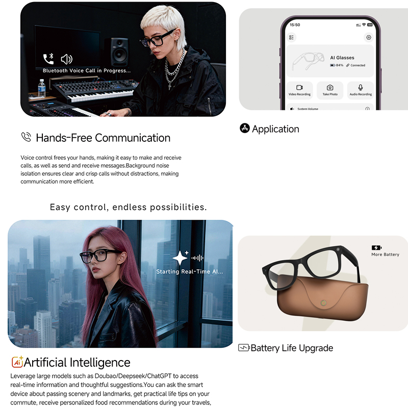 2026 Genuine Leather 2000Mah C - Smart Glasses Lens のレビューと価格