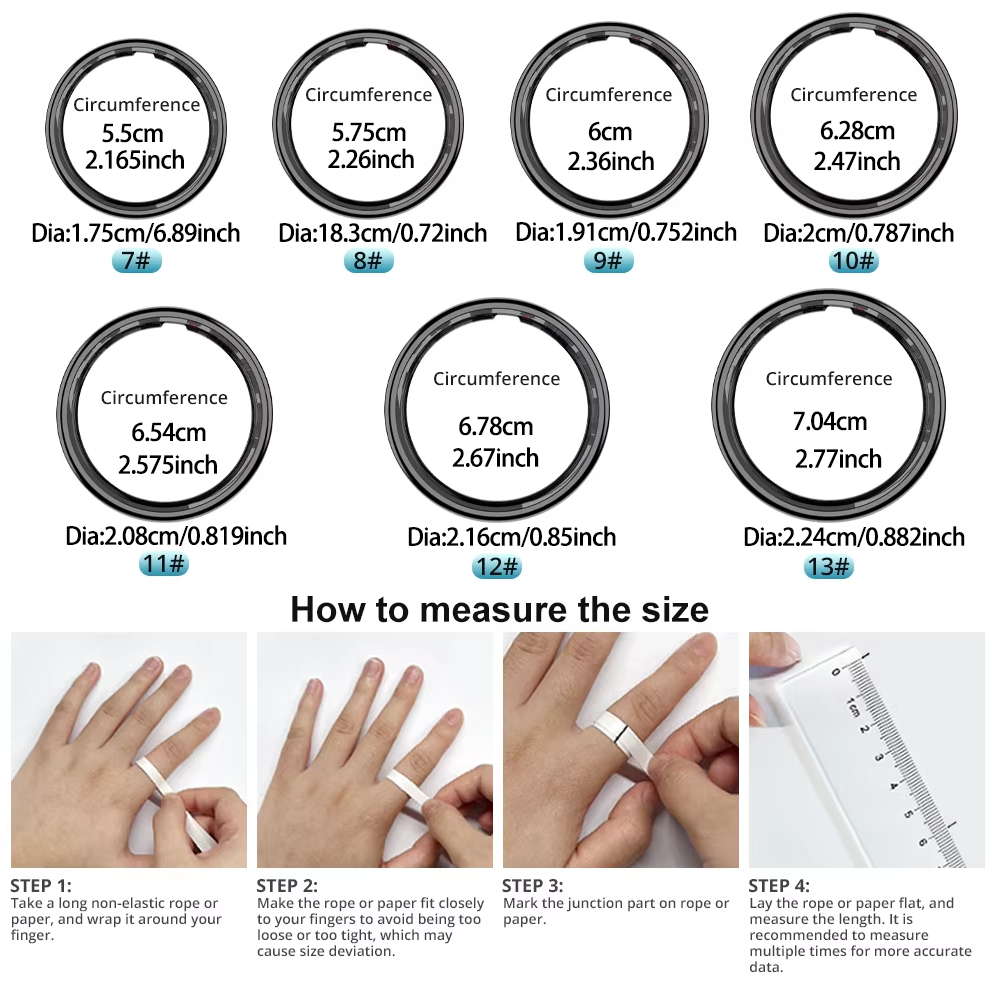 Smart Ring with Charging Case, - Temperature Ring Skin のレビューと価格