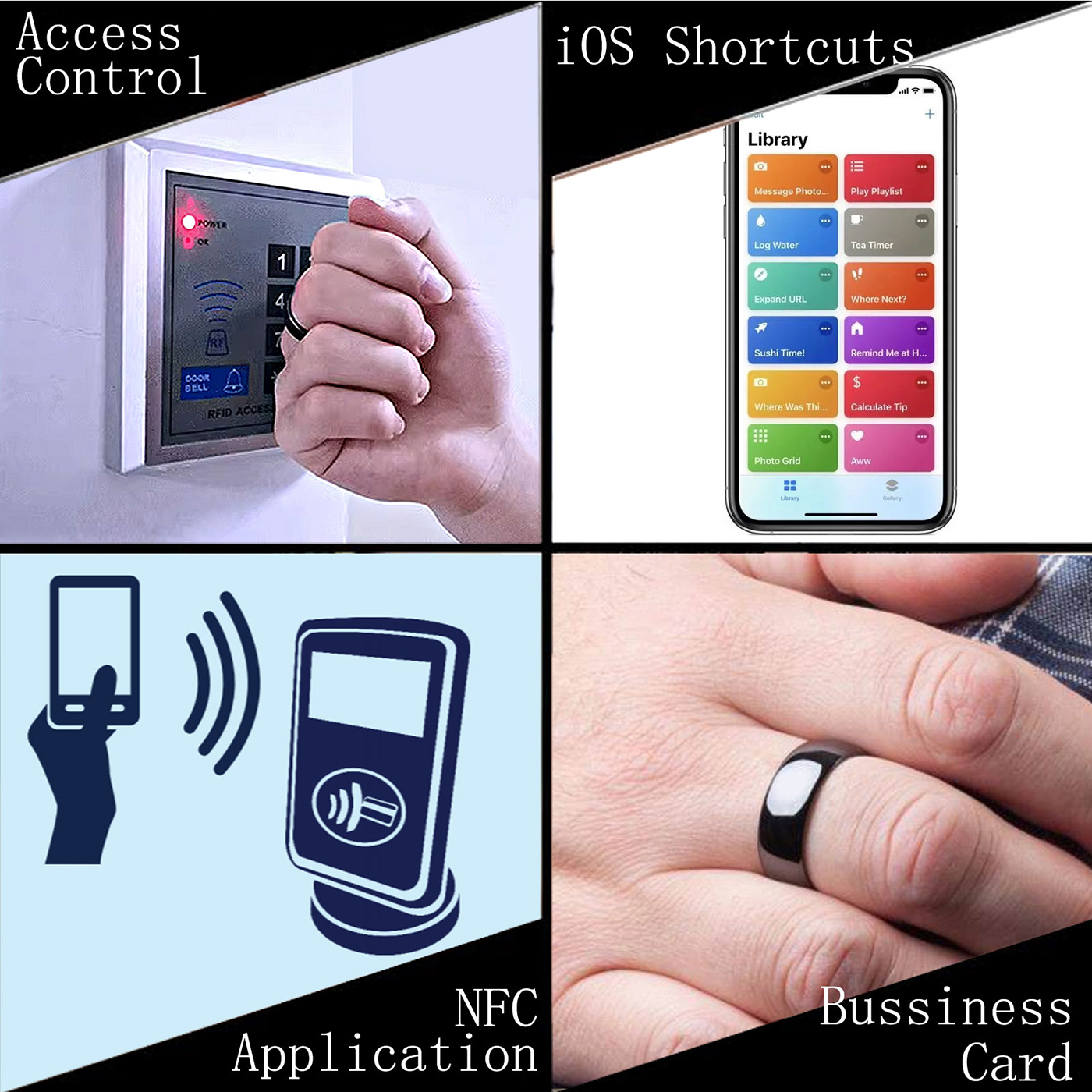 Ntag215 NFC Full Ceramic Smart - Smart Ring Nfc Pay のレビューと価格