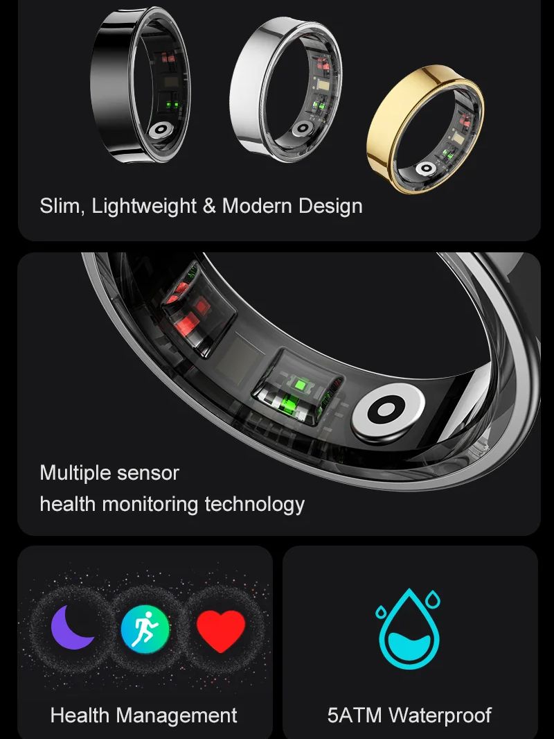 2026 Smart Ring R09 5ATM Water - Temperature Ring Skin のレビューと価格