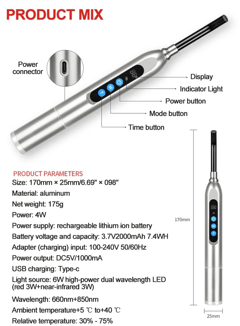 Red Light Therapy Device Canke - Galvanic Skin Sensor のレビューと価格