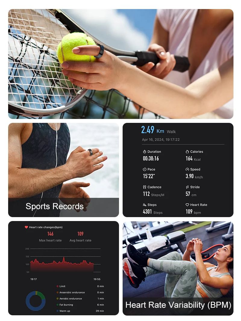 New Smart Ring R09 Health Moni - Temperature Ring Skin のレビューと価格