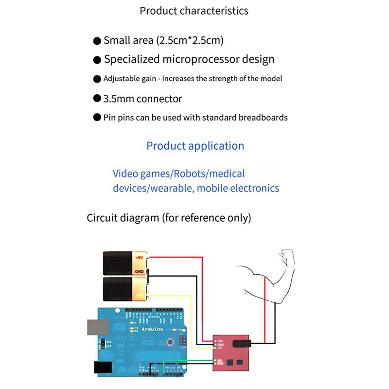 B50B-3X Muscle Electrical Sens - Muscle Sensor Emg のレビューと価格