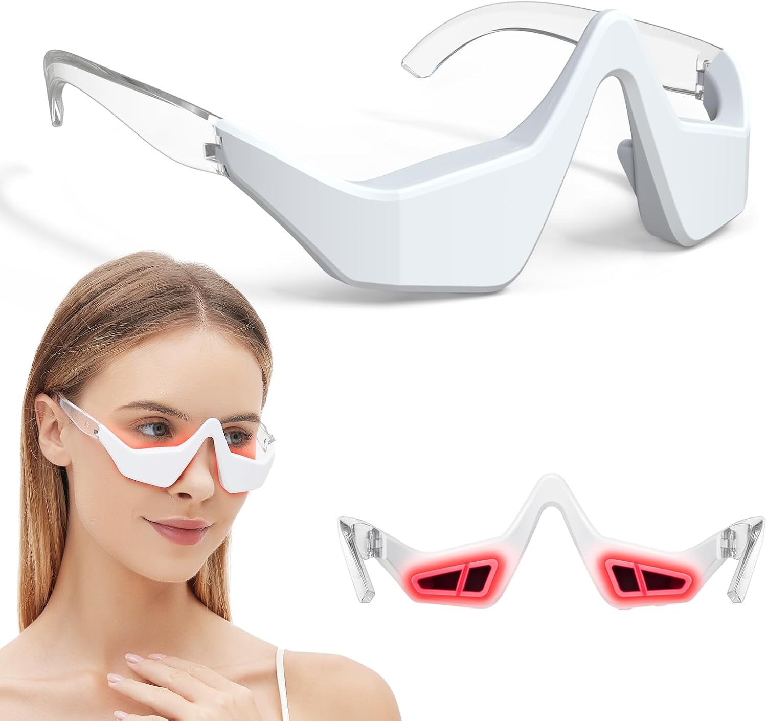 Microcurrent EMS Eye Massager  - Light Therapy Glasses のレビューと価格